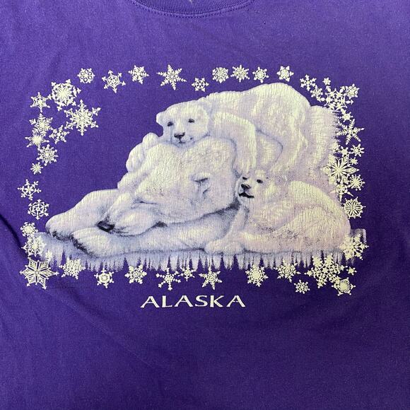 Alaska Polar Bears Purple Shirt - Picture 2 of 3